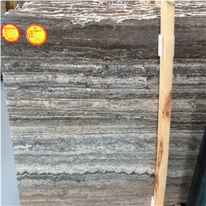 Silver Grey Travertine, Iran Grey Travertine Slabs
