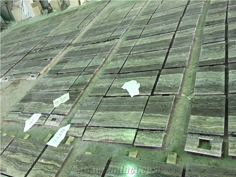 Silver Grey Travertine, Iran Grey Travertine Slabs