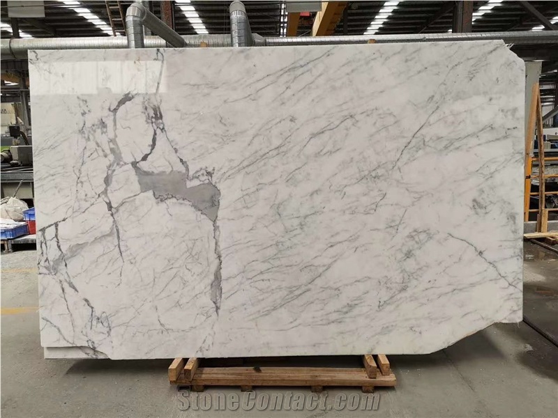 Statuarietto Venato White Marble Slabs