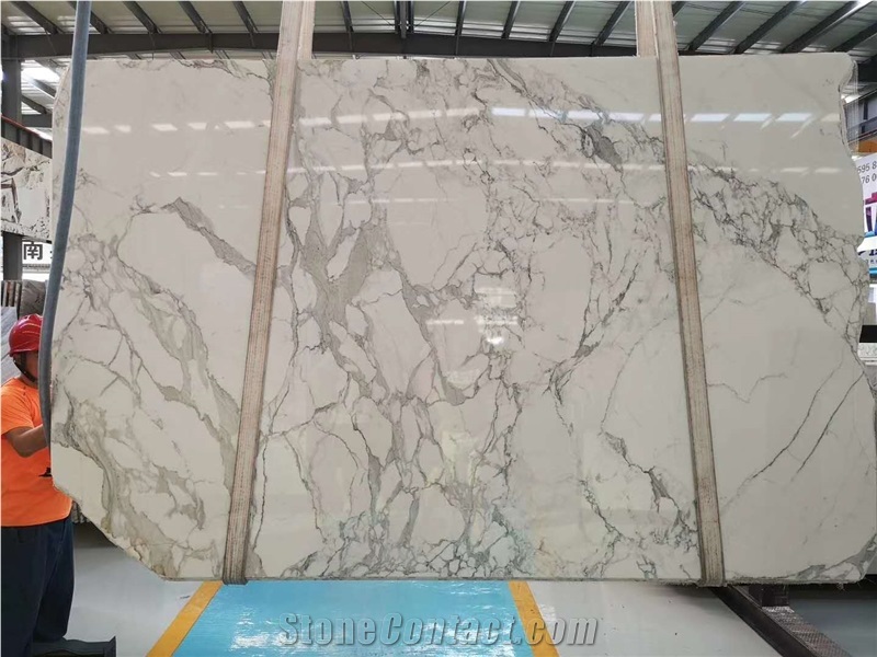 Statuarietto Venato White Marble Slabs