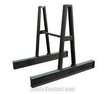 Style Of a Frame for Stone Slabs Display in Sho