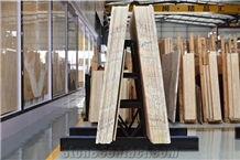 Style Of a Frame for Stone Slabs Display in Sho