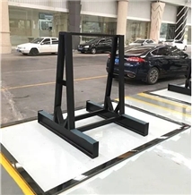 Style Of a Frame for Stone Slabs Display in Sho