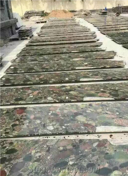 Verde Marinace Acquarius Granite Slabs