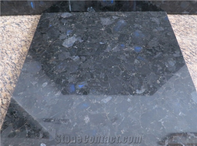 Volga Blue Granite Slabs Tiles, Ukraine Flooring