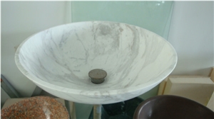 White Marble Stone Wash Basins