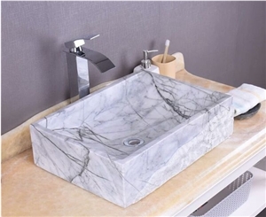 White Marble Stone Wash Basins