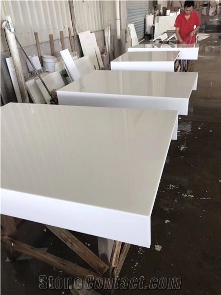 White Glass Nano Stone Slabs