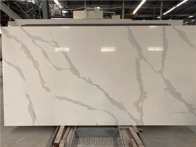 Artificial Stone Calacatta White Quartz Countertop