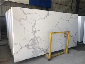 Artificial Stone Calacatta White Quartz Countertop