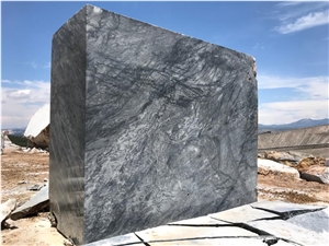 Black Marble Blocks, Black Agate Marble Blocks, Turkish Grigio Carnico Marble Blocks