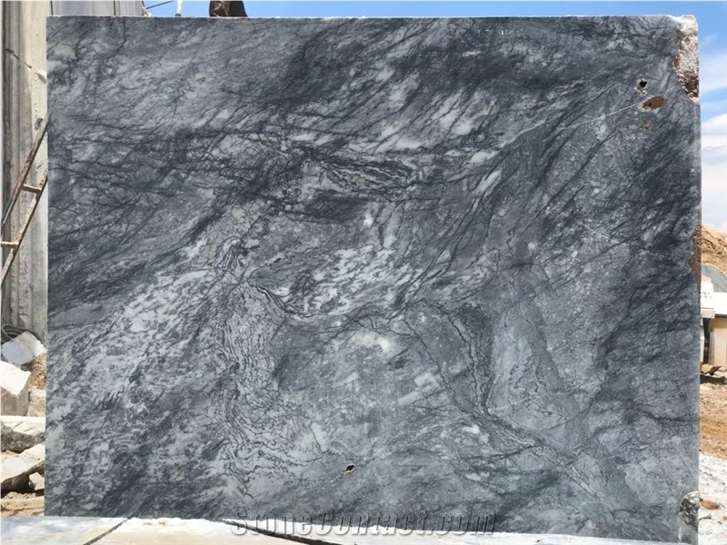 Black Marble Blocks, Black Agate Marble Blocks, Turkish Grigio Carnico Marble Blocks