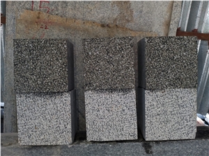 Black Granite Cobbles Bush Hammer