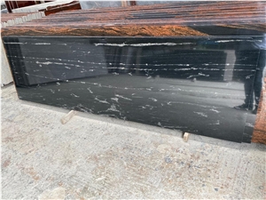 Indian Black Forest Granite Slabs