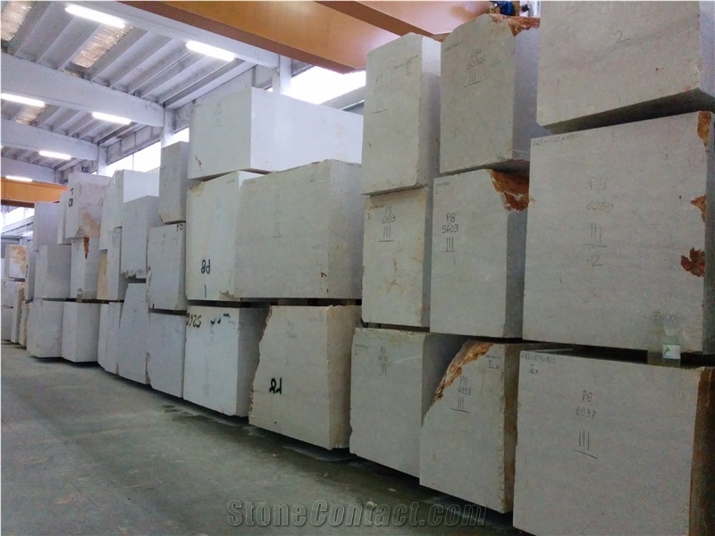 Botticino Classico Marble Blocks, Italy Beige Marble Blocks