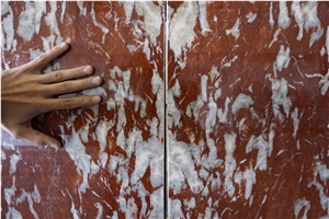 Rosso Francia Marble Slabs France Languedoc Marble
