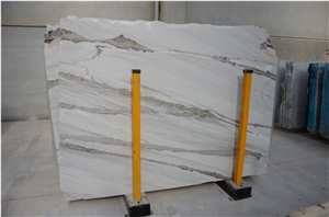 Amore Bianco Statuario Marble Slabs, Turkey White Marble