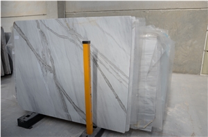 Amore Bianco Statuario Marble Slabs, Turkey White Marble