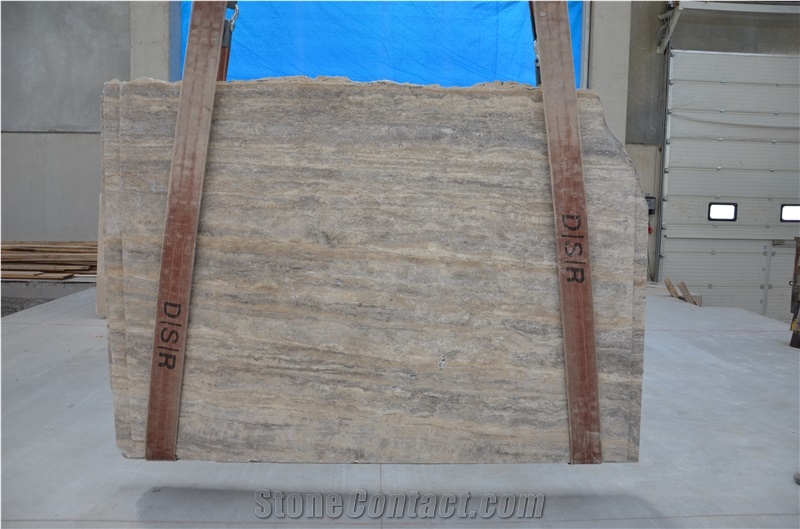 Veincut Silver Travertine Slab