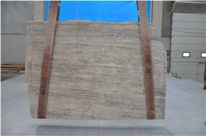 Veincut Silver Travertine Slab