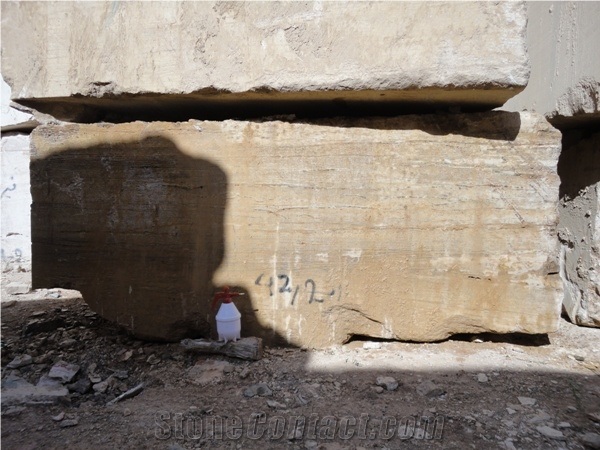 Multicolor Travertine Block