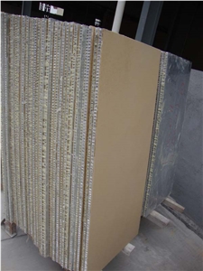 Lightweight Beige Sandstone Honeycomb Panels