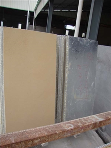 Lightweight Beige Sandstone Honeycomb Panels