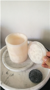 Fujian Wholesale Factory Price Marble Candle Jars
