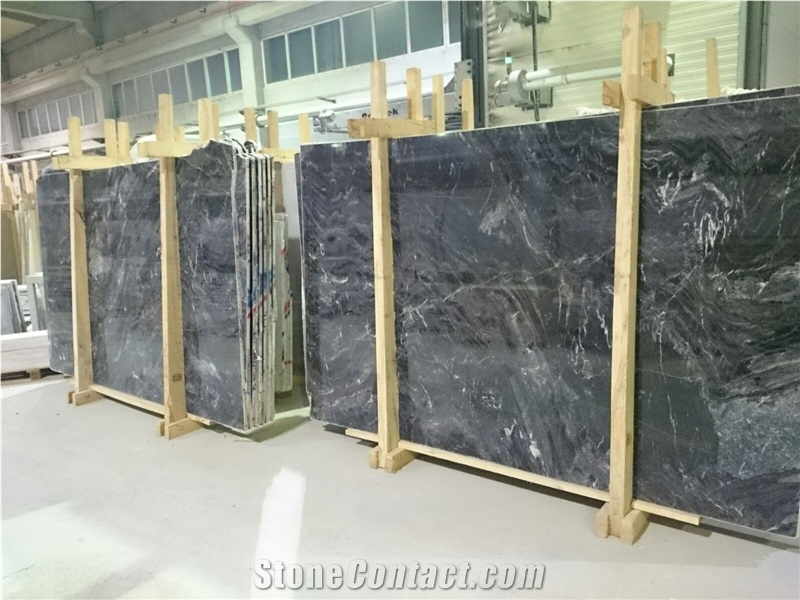 Dark River Marble 2cm Polished Slabs & Tiles