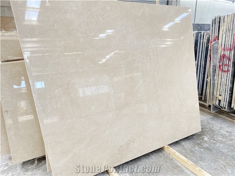 Ottoman Beige Marble Slabs - Crema Barla Polished Slabs & Tiles