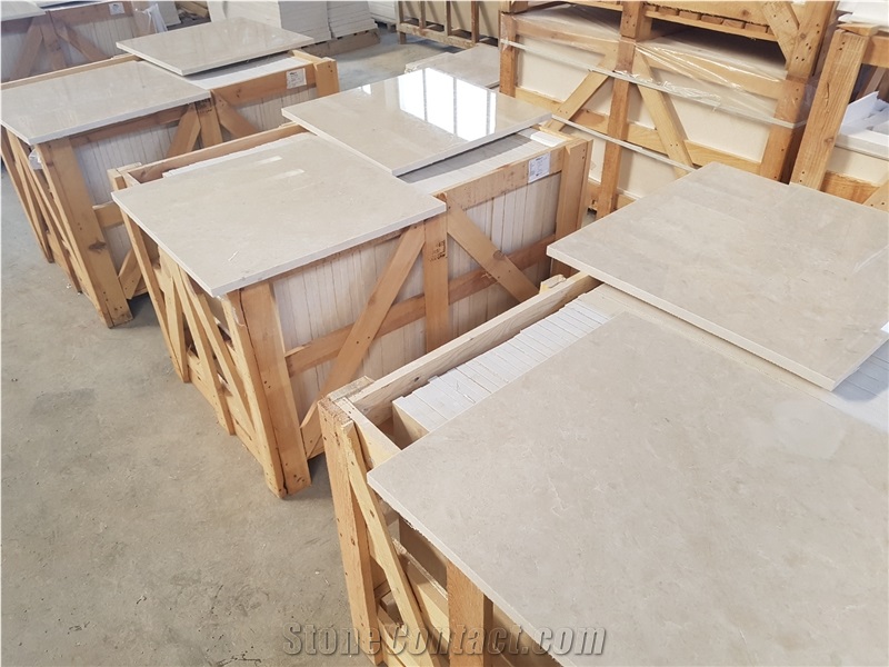Ottoman Beige Marble Slabs - Crema Barla Polished Slabs & Tiles