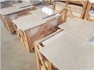 Ottoman Beige Marble Slabs - Crema Barla Polished Slabs & Tiles