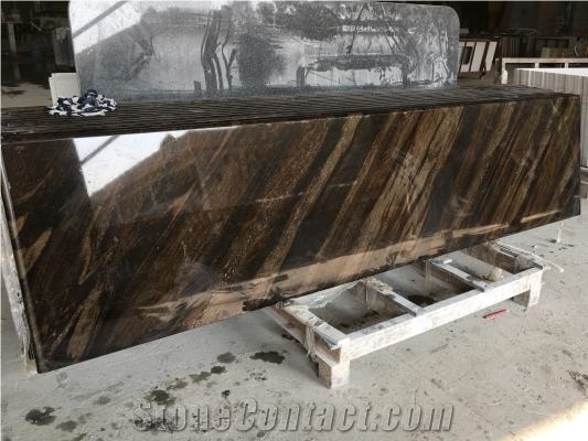 Brown Granite Polished Slabs & Tiles