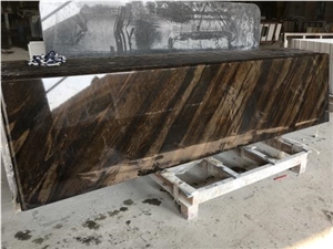 Brown Granite Polished Slabs & Tiles