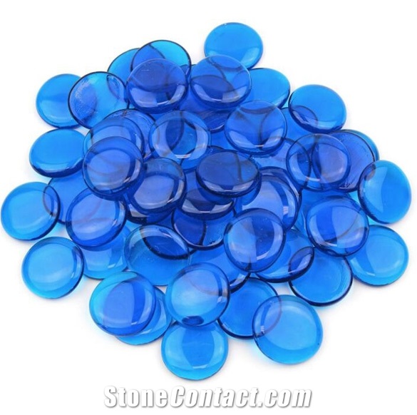 Deocrations Glass Stone Flat Pebbles