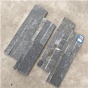 White Quartzite Stacked Stone Veneer 18x35cm