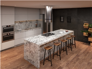 Alps White Granite Slabs, Brazil White Granite