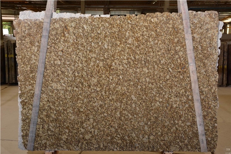 Giallo Napoleone Granite Slabs, Brazil Gold Granite