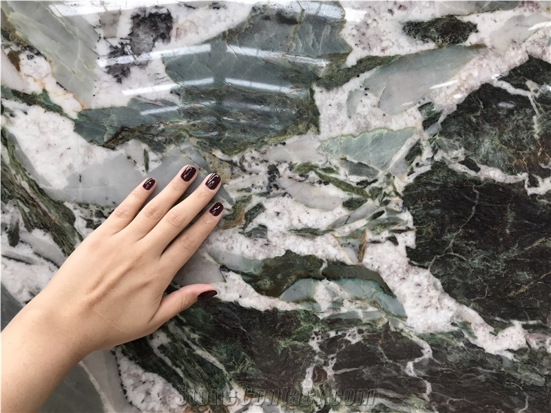 Jade Quartzite Slabs, Brazil Green Quartzite