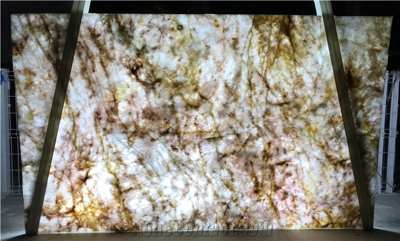 Quarzo Juliet Quartzite Slabs, Brazil White Quartzite