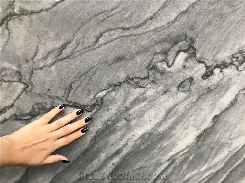 Vibranium Quartzite Slabs, Brazil Grey Quartzite