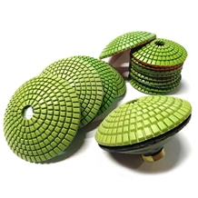 Convex Diamond Flexible Wet Polishing Pads for Curved Stone Polishing