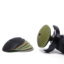 Convex Diamond Flexible Wet Polishing Pads for Curved Stone Polishing