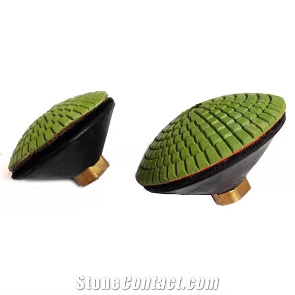 Convex Diamond Flexible Wet Polishing Pads for Curved Stone Polishing