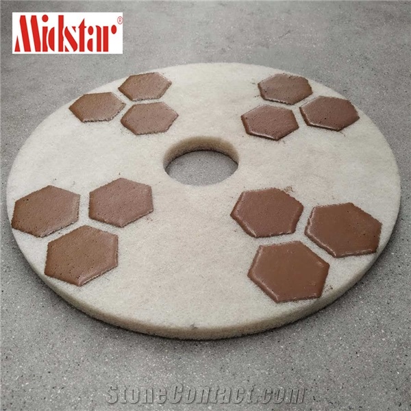 Fiber Polishing Pads Diamond Concrete Sponge Pad