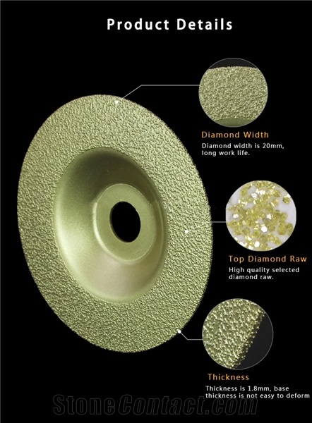 Vacuum Brazed Diamond Grinding Disc Polishing Pad