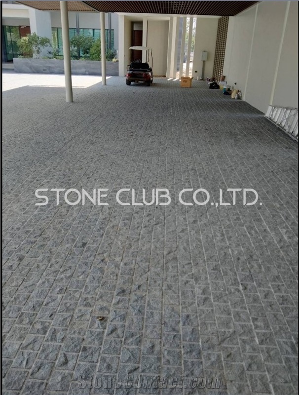 Grey Granite Cobblestone Natural Surface