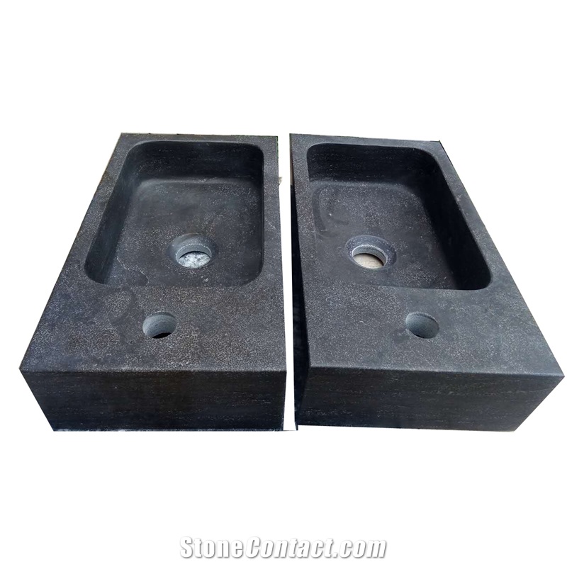 Rectangular Blue Limestone Wash Basin Sinks