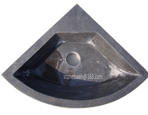 Triangle Shape Bathroom Bluestone Wash Basin