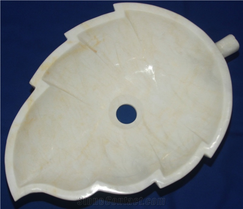 Alabaster Sink Hand Carved Mexico White Alabaster Luxury Wash Basin
